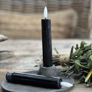 Dinerkaars LED 15 cm zwart - Countryfield