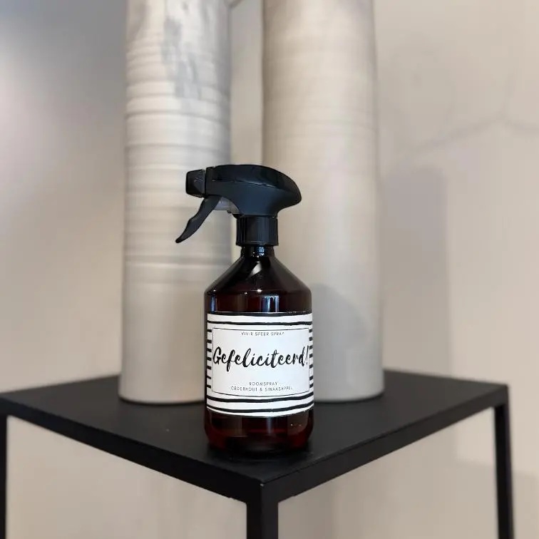Roomspray – Gefeliciteerd